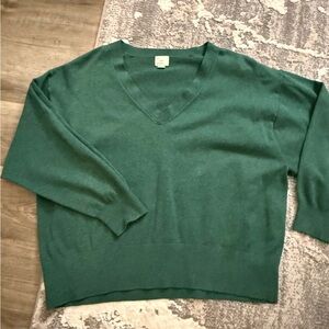 XXL - a new day Women's Deep Green V-Neck Sweater